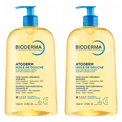 Kit com 2 Unidades de Atoderm Óleo De Banho Bioderma 1 Litro Kit com 2 Unidades de Atoderm Óleo De Banho Bioderma 1 Litro