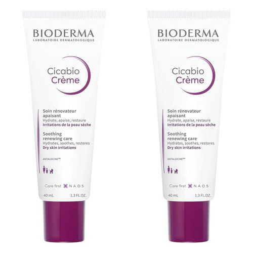 Kit com 2 Unidades de Creme Dermatológico Bioderma Cicabio 40ml Kit com 2 Unidades de Creme Dermatológico Bioderma Cicabio 40ml