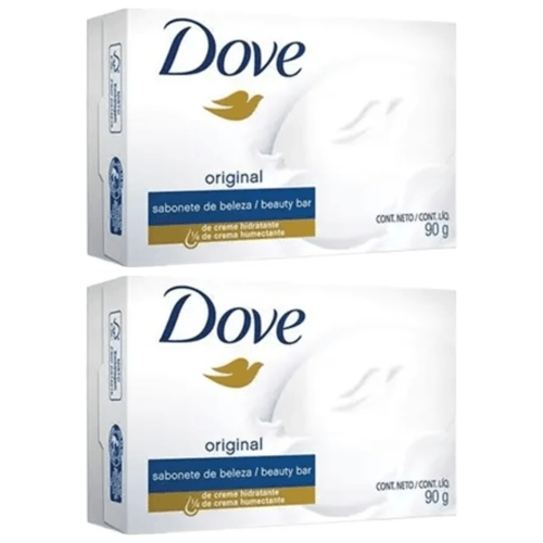Kit c/2 Unidades de Sabonete Dove 90g Branco Kit c/2 Unidades de Sabonete Dove 90g Branco