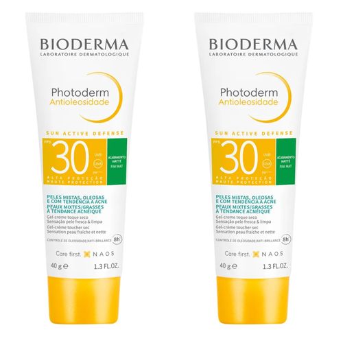 Kit com 2 Unidades de Bioderma Photoderm Antioleosidade Protetor Solar Facial Fps70 sem Cor 40g Kit com 2 Unidades de Bioderma Photoderm Antioleosidade Protetor Solar Facial Fps70 sem Cor 40g