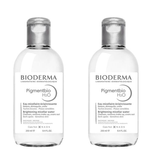 Kit com 2 Unidades de Bioderma Pigmentbio H2o Água Micelar Iluminadora 250ml