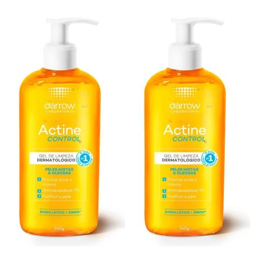 Kit com 2 Unidades de Actine Gel De Limpeza Control Oil 240g Kit com 2 Unidades de Actine Gel De Limpeza Control Oil 240g