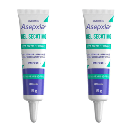 Kit com 2 Unidades de Asepxia Gel Secativo 15g Kit com 2 Unidades de Asepxia Gel Secativo 15g