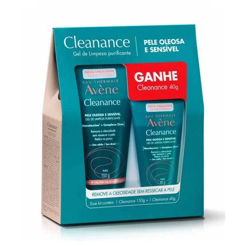 Kit Avène Gel De Limpeza Purificante Cleanance 150g + Gel De Limpeza Purificante Cleanance 40g