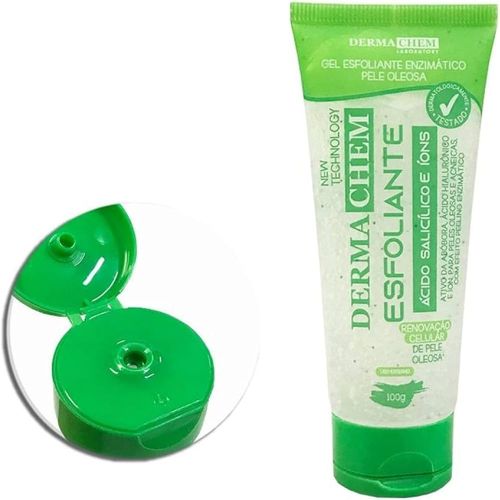 Gel Esfoliante Enzimatico Pele Oleosa 100g Dermachem Gel Esfoliante Enzimatico Pele Oleosa 100g Dermachem
