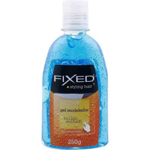 Gel Azul Brilho Molhado 250g Fixed Gel Azul Brilho Molhado 250g Fixed