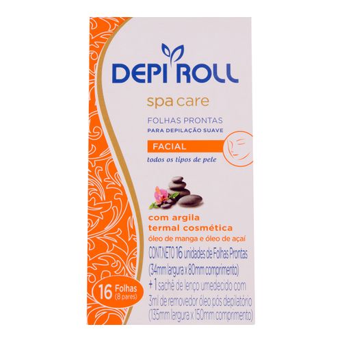 Folha Prontas Depi Roll Spa Care Facial 8 pares Folha Prontas Depi Roll Spa Care Facial 8 pares