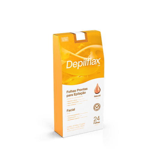 Folhas para Depilação Facial Natural Depilflax C/24 Unid Folhas para Depilação Facial Natural Depilflax C/24 Unid