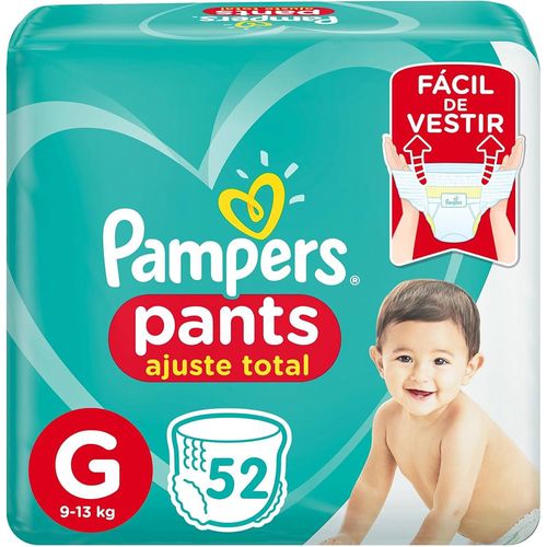 Fraldas Pampers Pants G c/ 52 Unidades Fraldas Pampers Pants G c/ 52 Unidades