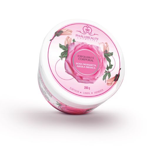 Esfoliante Corporal Rosa Mosqueta e Argila Branca Phallebeauty