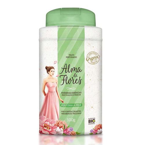 Talco Perfumado Alma de Flores Finíssimas Essência 100g