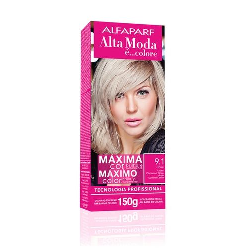 Tintura Alta Moda 9.1 Louro Clarissimo Cinza