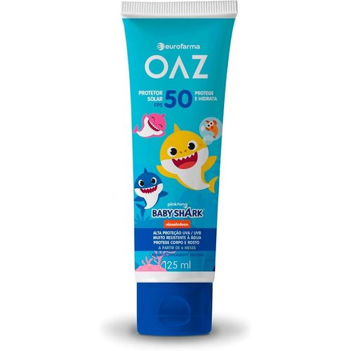 Protetor Solar Oaz FPS50 125ml Baby Shark Protetor Solar Oaz FPS50 125ml Baby Shark