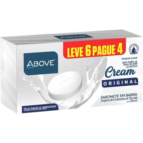 Sabonete Above 75g Cream Original c/ 6 Unidades