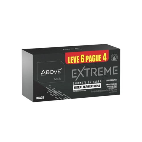 Sabonete Above 75g 6 Unidades Extreme Black Sabonete Above 75g 6 Unidades Extreme Black