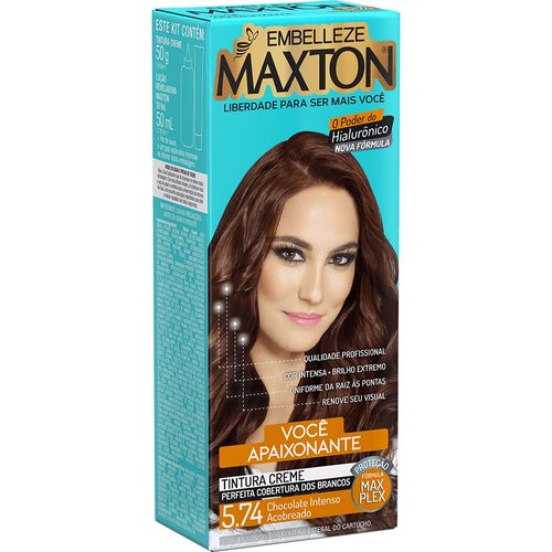 Tintura Maxton Cor:5.74 Chocolate Acobreado