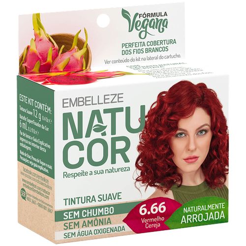 Tintura Natucor Cor:6.66 Vermelho Cereja Tintura Natucor Cor:6.66 Vermelho Cereja
