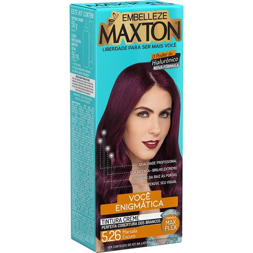 Tintura Maxton Cor:5.26 Marsala Escuro Tintura Maxton Cor:5.26 Marsala Escuro