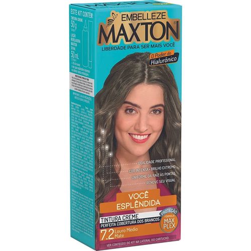 Tintura Maxton 7.2 Louro Médio Mate Tintura Maxton 7.2 Louro Médio Mate