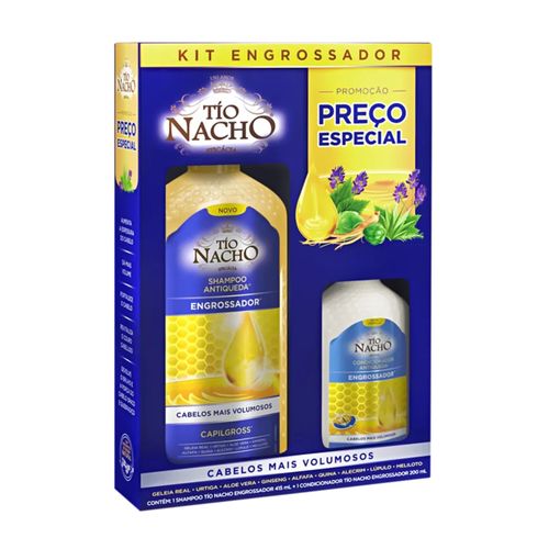 Tio Nacho Kit Engrossador Shampoo 415ml + Condicionador 200ml Tio Nacho Kit Engrossador Shampoo 415ml + Condicionador 200ml