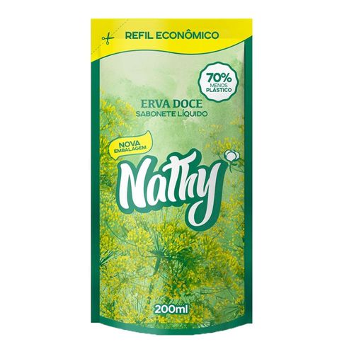 Sabonete Liquido Nathy 200ml Erva Doce Sabonete Liquido Nathy 200ml Erva Doce