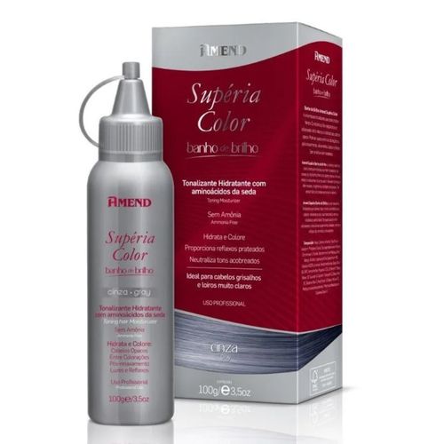 Supéria Color Banho de Brilho Cinza Amend