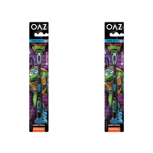 Kit com 2 Unidades de Oaz Escova Dental Tartarugas Ninjas Kit com 2 Unidades de Oaz Escova Dental Tartarugas Ninjas