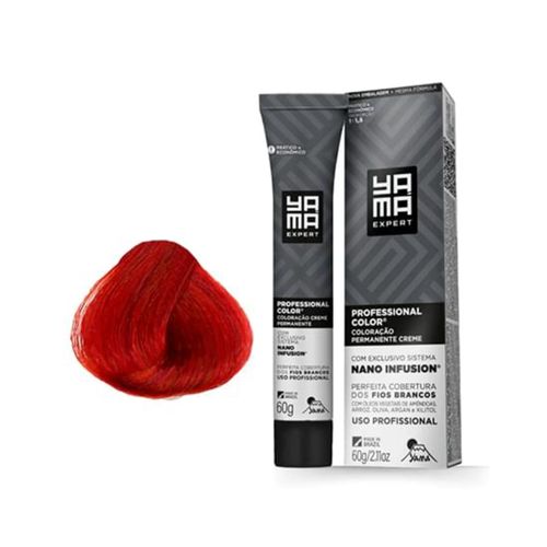 Coloração Professional Color Nano Infusion 8.66 Louro Claro Vermelho Intenso Yamá