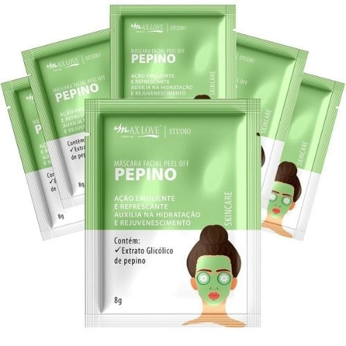 Máscara Facial Peel Off 8g Pepino Max Love