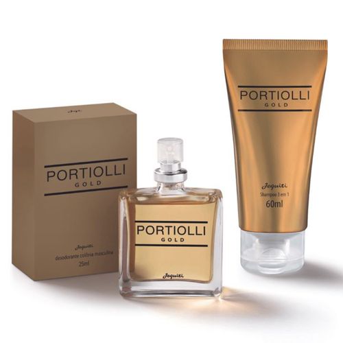 Kit Portiolli Gold Jequeti Sh 3 Em1 60Ml+Colonia Kit Portiolli Gold Jequeti Sh 3 Em1 60Ml+Colonia