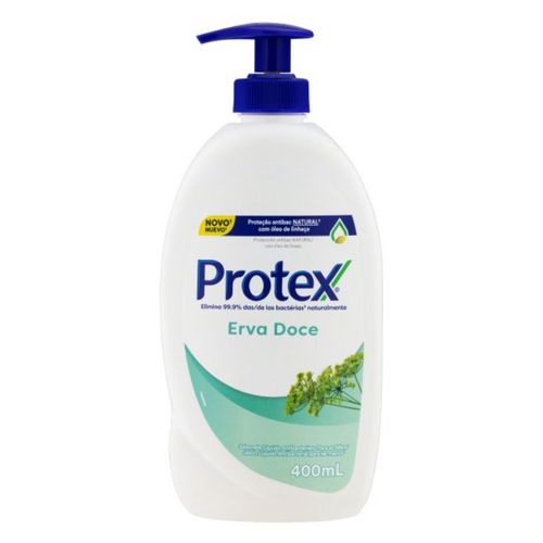 Kit com 3 Unidades de Sabonete Líquido Protex Erva Doce 400ml Kit com 3 Unidades de Sabonete Líquido Protex Erva Doce 400ml