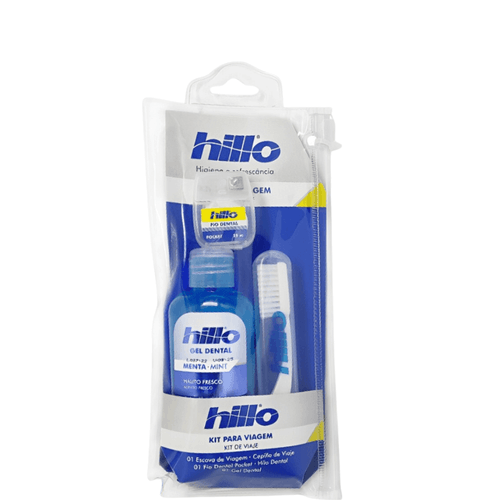 Kit Para Viagem Escova, Fio Dental 25m e Gel Dental 60g Kit Para Viagem Escova, Fio Dental 25m e Gel Dental 60g