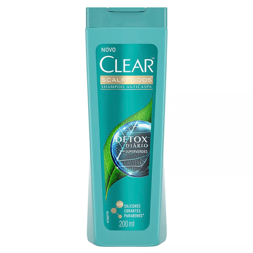 Shampoo Clear Anticaspa Detox Diário 200ml Shampoo Clear Anticaspa Detox Diário 200ml