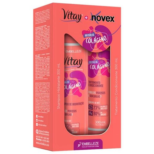 Kit Novex Shampoo + Condicionador 300 ml Colágeno Kit Novex Shampoo + Condicionador 300 ml Colágeno