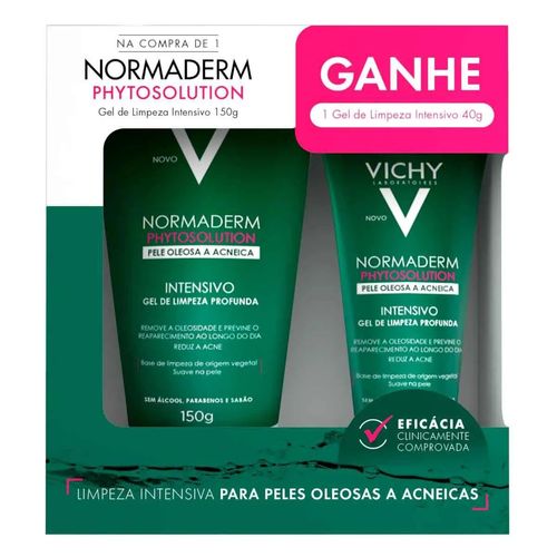 Kit Normaderm Phytosolution Vichy Gel Limpeza 150gr + 40gr Kit Normaderm Phytosolution Vichy Gel Limpeza 150gr + 40gr