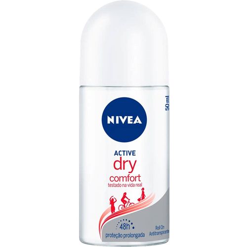 Kit com 3 Unidades de Nivea Desodorante Roll On Dry Comfort 50ml