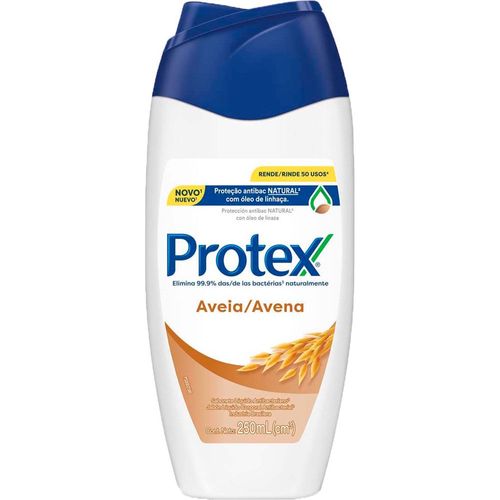 Kit com 3 Unidades de Protex Sabonete Líquido 250ml Aveia Kit com 3 Unidades de Protex Sabonete Líquido 250ml Aveia