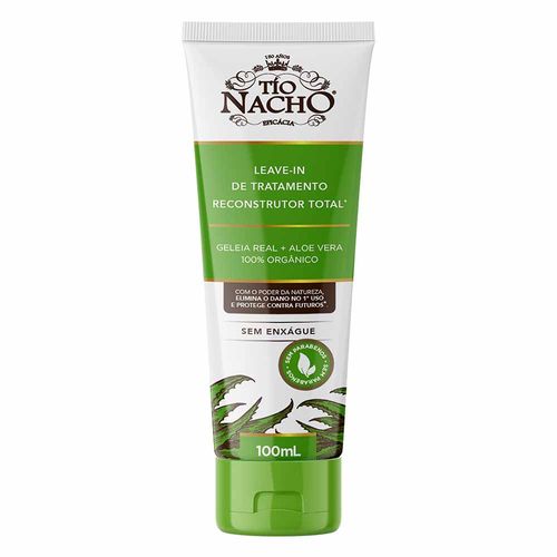Kit com 3 Unidades de Tio Nacho Leave In Reconstrutor Total 100ml