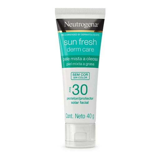 Kit com 3 Unidades de Neutrogena Sun Fresh Derm Care Sem Cor Protetor Solar Facial FPS30 40g Kit com 3 Unidades de Neutrogena Sun Fresh Derm Care Sem Cor Protetor Solar Facial FPS30 40g