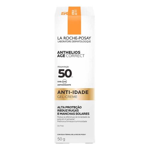 Kit com 3 Unidades de Protetor Solar Facial Anti-Idade La Roche-Posay Anthelios Age Correct FPS 50 50g