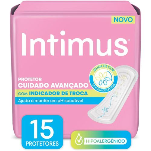 Kit com 3 Unidades de Intimus Protetor Diário Antibacteriana 15 Unidades Kit com 3 Unidades de Intimus Protetor Diário Antibacteriana 15 Unidades