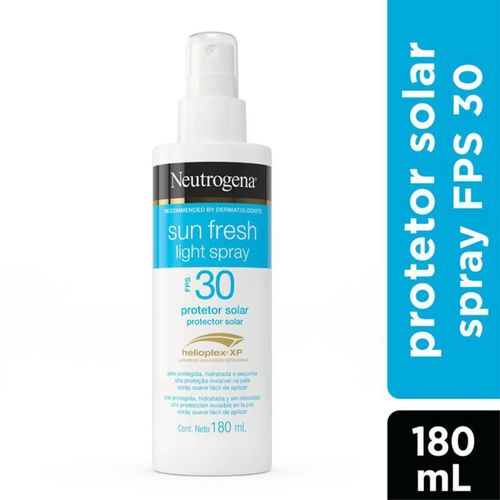 Kit com 3 Unidades de Neutrogena Sun Fresh Protetor Solar Light Spray FPS30 180Ml