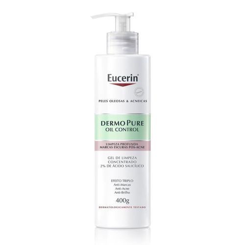 Kit com 3 Unidades de Gel De Limpeza Facial Concentrado Eucerin - Dermopure Oil Control 400g Kit com 3 Unidades de Gel De Limpeza Facial Concentrado Eucerin - Dermopure Oil Control 400g