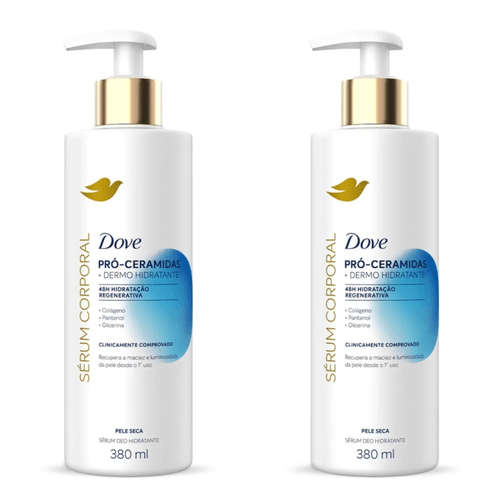 Kit com 2 Unidades de Sérum Hidratante Corporal Dove Pró-Ceramidas Dermo Hidratante Com 380ml