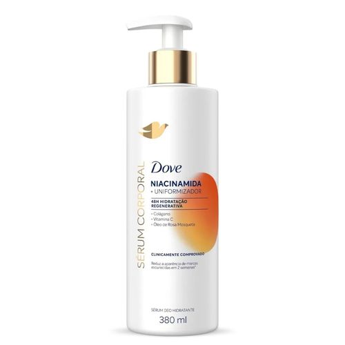 Kit com 3 Unidades de Sérum Hidratante Corporal Dove Niacinamida + Uniformizador 380ml