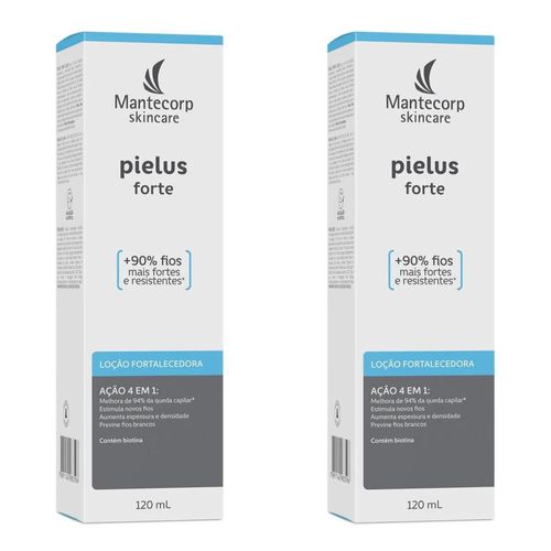 Kit com 2 Unidades de Loção Fortalecedora Pielus Forte 120ml Kit com 2 Unidades de Loção Fortalecedora Pielus Forte 120ml