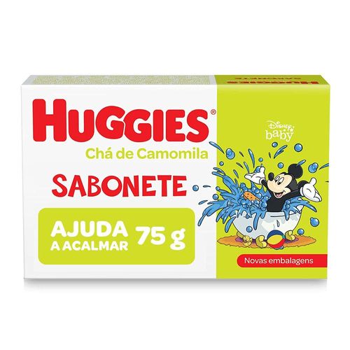Kit com 3 Unidades de Sabonete em Barra Huggies Chá de Camomila 75g