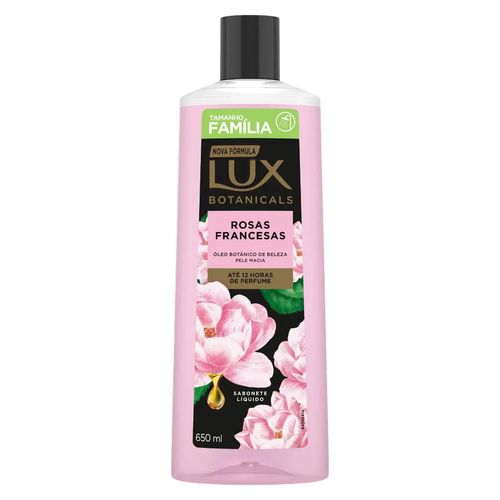 Kit com 3 Unidades de Sabonete Líquido Lux Botanicals Rosas Francesas 650ml