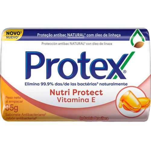 Kit com 3 Unidades de Sabonete Barra Protex Vitamina E 85g Kit com 3 Unidades de Sabonete Barra Protex Vitamina E 85g