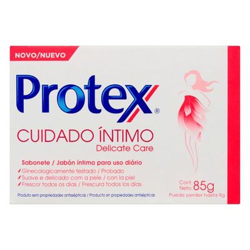 Kit com 3 Unidades de Sabonete em Barra Íntimo Protex Delicate Care 85g Kit com 3 Unidades de Sabonete em Barra Íntimo Protex Delicate Care 85g